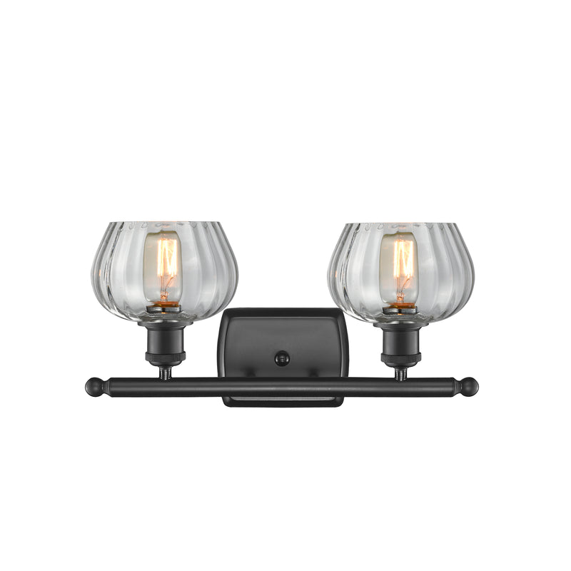 Innovations Lighting Fenton 2 Light Bath Vanity Light Part Of The Ballston Collection 516-2W-BK-G92-LED