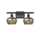Fenton Bath Vanity Light shown in the Matte Black finish with a Mercury shade