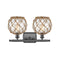 Innovations Lighting Farmhouse Rope 2 Light Bath Vanity Light Part Of The Ballston Collection 516-2W-OB-G122-8RB-LED