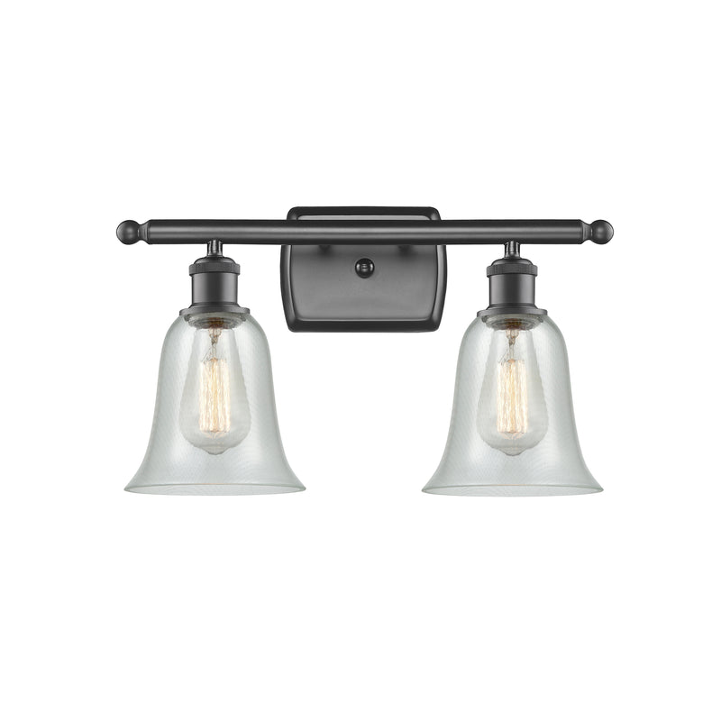 Hanover Bath Vanity Light shown in the Oil Rubbed Bronze finish with a Fishnet shade