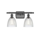 Castile Bath Vanity Light shown in the Oil Rubbed Bronze finish with a Clear shade