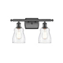 Ellery Bath Vanity Light shown in the Oil Rubbed Bronze finish with a Clear shade