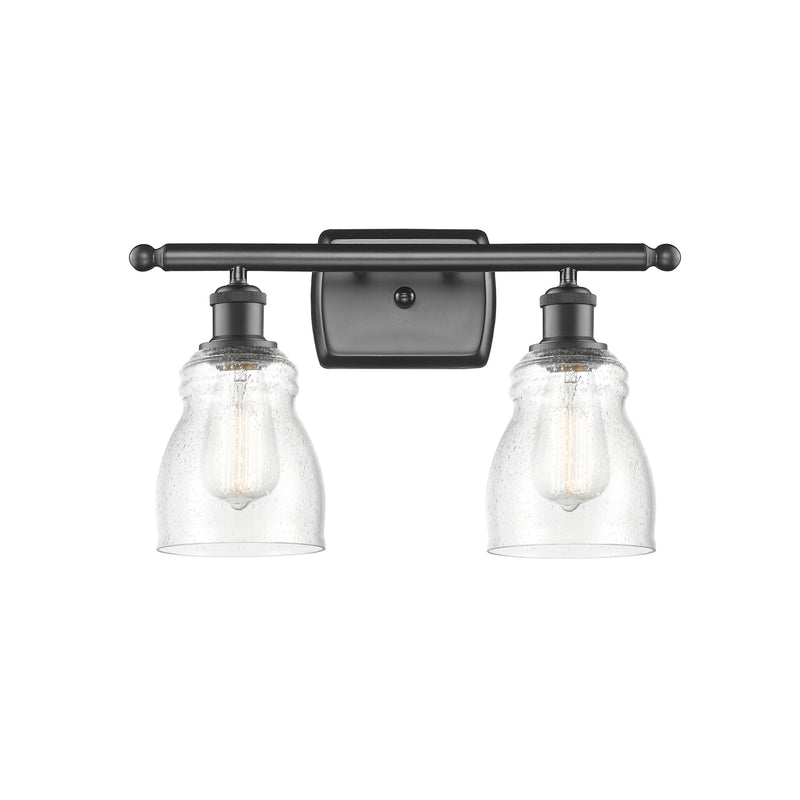 Ellery Bath Vanity Light shown in the Oil Rubbed Bronze finish with a Seedy shade