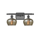 Fenton Bath Vanity Light shown in the Oil Rubbed Bronze finish with a Mercury shade