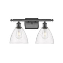Ballston Dome Bath Vanity Light shown in the Oil Rubbed Bronze finish with a Clear shade
