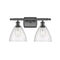 Ballston Dome Bath Vanity Light shown in the Oil Rubbed Bronze finish with a Seedy shade