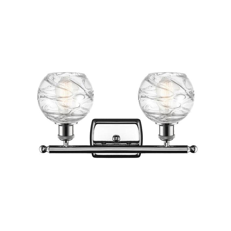 Innovations Lighting Deco Swirl 2 Light 16" Bath Vanity Light 516-2W-PC-G1213-6-LED