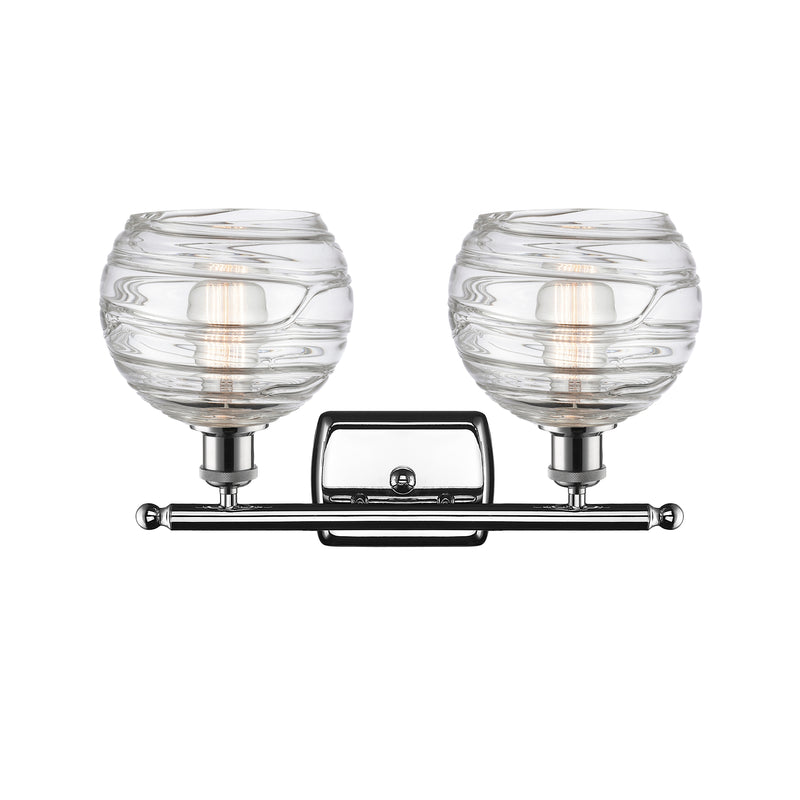 Innovations Lighting Deco Swirl 2 Light 16" Bath Vanity Light 516-2W-PC-G1213-8-LED