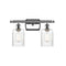 Hadley Bath Vanity Light shown in the Polished Chrome finish with a Clear shade