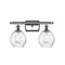 Waverly Bath Vanity Light shown in the Polished Chrome finish with a Clear shade