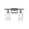 Clymer Bath Vanity Light shown in the Polished Chrome finish with a Clear shade