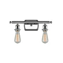 Bare Bulb Bath Vanity Light shown in the Polished Chrome finish