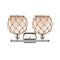 Innovations Lighting Farmhouse Rope 2 Light Bath Vanity Light Part Of The Ballston Collection 516-2W-PN-G121-8RB-LED