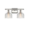 Dayton Bath Vanity Light shown in the Polished Nickel finish with a Clear shade