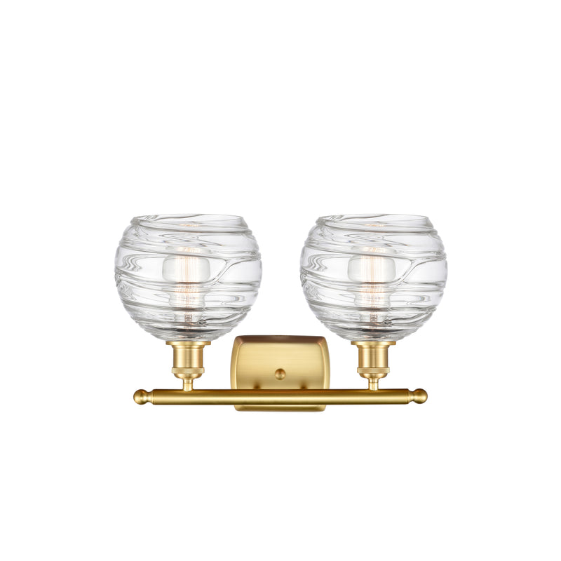 Innovations Lighting Deco Swirl 2 Light 16" Bath Vanity Light 516-2W-SG-G1213-8-LED