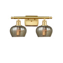 Fenton Bath Vanity Light shown in the Satin Gold finish with a Mercury shade