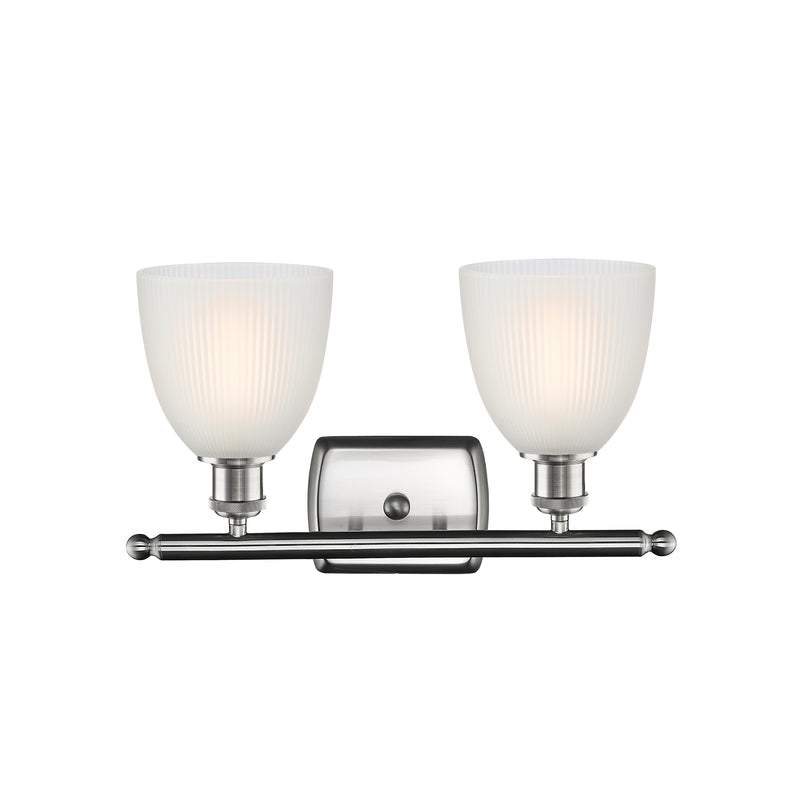 Innovations Lighting Castile 2 Light Bath Vanity Light Part Of The Ballston Collection 516-2W-SN-G381-LED