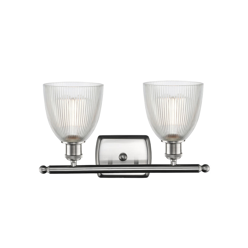 Innovations Lighting Castile 2 Light Bath Vanity Light Part Of The Ballston Collection 516-2W-SN-G382-LED