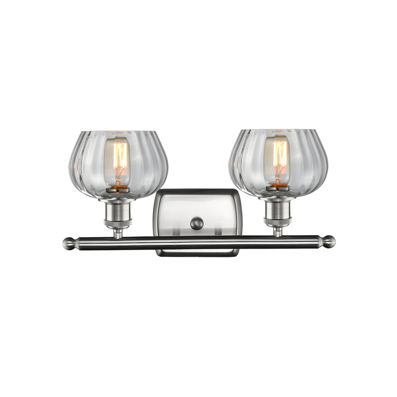 Innovations Lighting Fenton 2 Light Bath Vanity Light Part Of The Ballston Collection 516-2W-SN-G92-LED