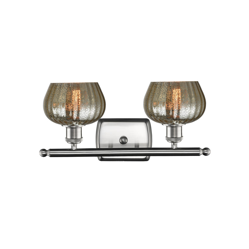 Innovations Lighting Fenton 2 Light Bath Vanity Light Part Of The Ballston Collection 516-2W-SN-G96-LED