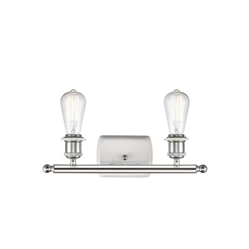 Innovations Lighting Bare Bulb 2 Light Bath Vanity Light Part Of The Ballston Collection 516-2W-WPC-LED