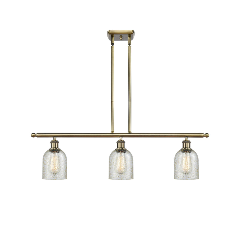 Caledonia Island Light shown in the Antique Brass finish with a Mica shade