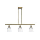 Brookfield Island Light shown in the Antique Brass finish with a Clear shade