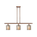 Cobbleskill Island Light shown in the Antique Copper finish with a Mercury shade