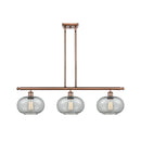 Gorham Island Light shown in the Antique Copper finish with a Charcoal shade