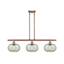 Gorham Island Light shown in the Antique Copper finish with a Mica shade