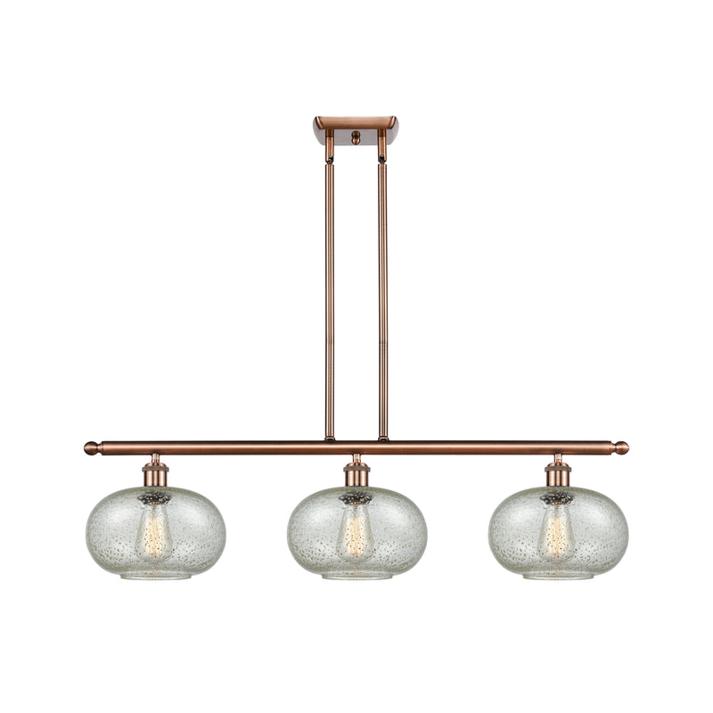 Gorham Island Light shown in the Antique Copper finish with a Mica shade