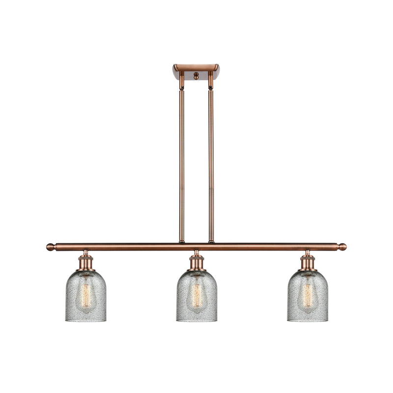 Caledonia Island Light shown in the Antique Copper finish with a Charcoal shade