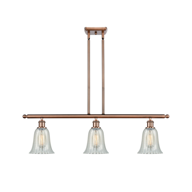 Hanover Island Light shown in the Antique Copper finish with a Mouchette shade