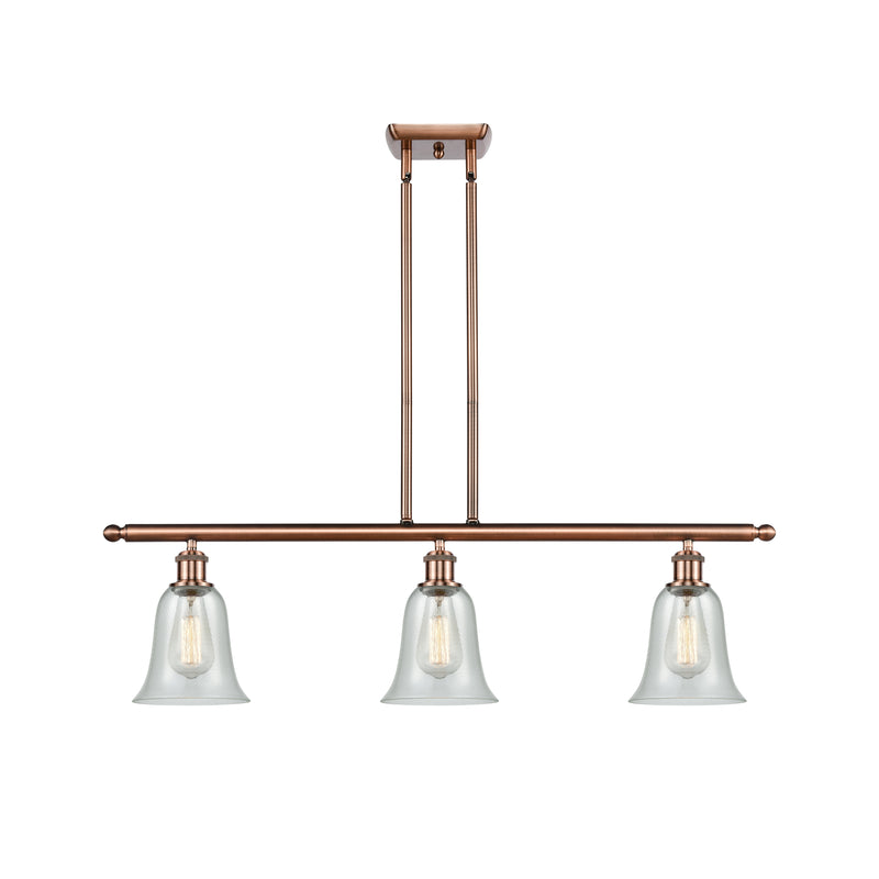 Hanover Island Light shown in the Antique Copper finish with a Fishnet shade