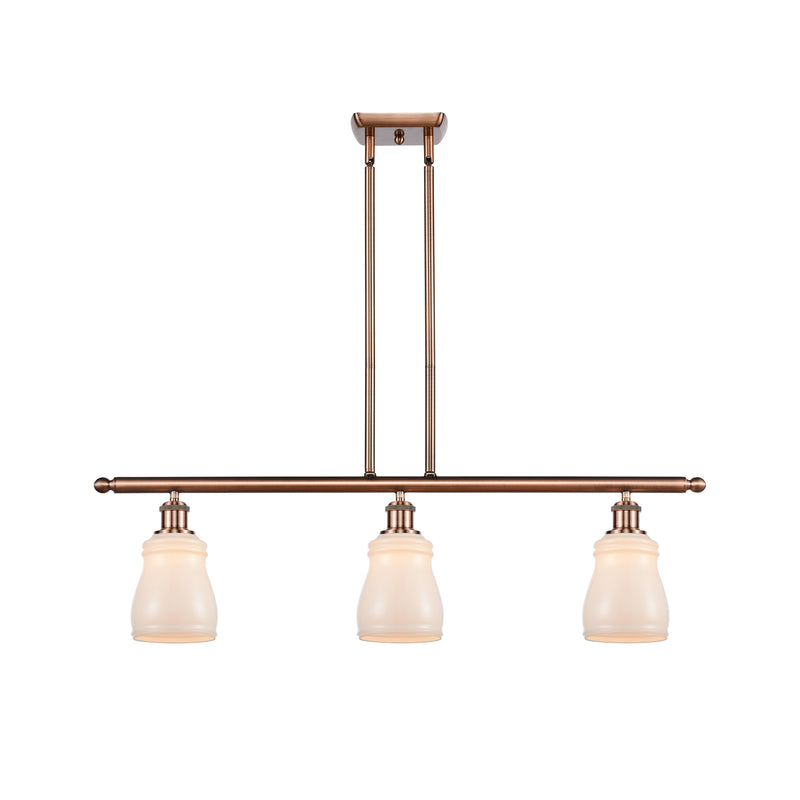 Ellery Island Light shown in the Antique Copper finish with a White shade