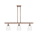 Ellery Island Light shown in the Antique Copper finish with a Clear shade