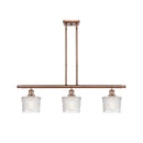 Niagra Island Light shown in the Antique Copper finish with a Clear shade