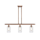 Clymer Island Light shown in the Antique Copper finish with a Clear shade