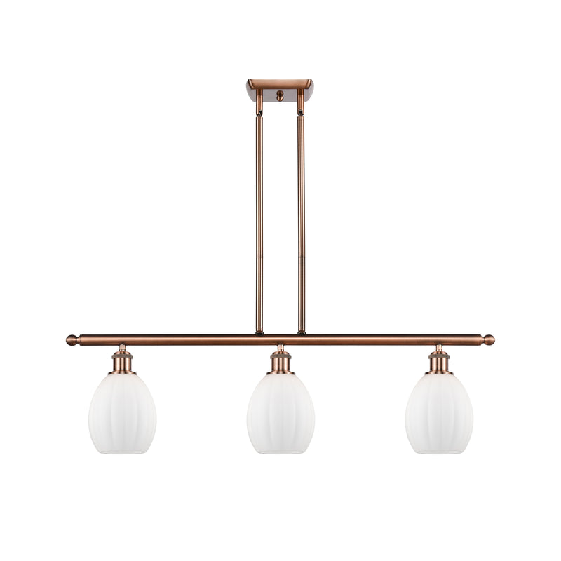 Eaton Island Light shown in the Antique Copper finish with a Matte White shade