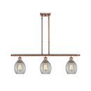 Eaton Island Light shown in the Antique Copper finish with a Clear shade