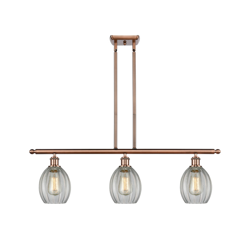 Eaton Island Light shown in the Antique Copper finish with a Clear shade