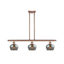 Fenton Island Light shown in the Antique Copper finish with a Plated Smoke shade