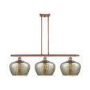 Fenton Island Light shown in the Antique Copper finish with a Mercury shade