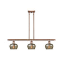 Fenton Island Light shown in the Antique Copper finish with a Mercury shade