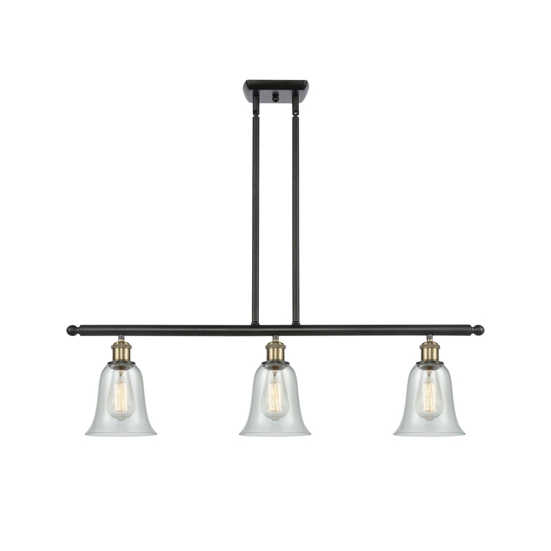 Hanover Island Light shown in the Black Antique Brass finish with a Fishnet shade