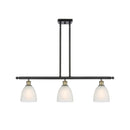 Castile Island Light shown in the Black Antique Brass finish with a White shade