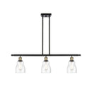 Ellery Island Light shown in the Black Antique Brass finish with a Seedy shade