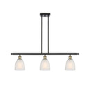 Brookfield Island Light shown in the Black Antique Brass finish with a White shade