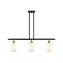 Clymer Island Light shown in the Black Antique Brass finish with a Matte White shade