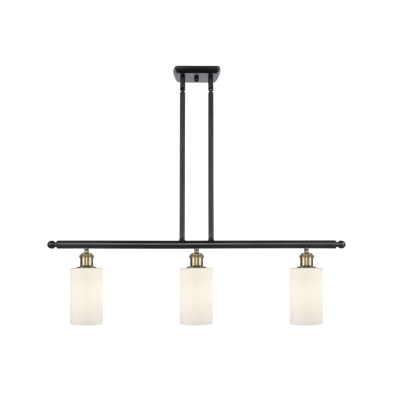 Clymer Island Light shown in the Black Antique Brass finish with a Matte White shade